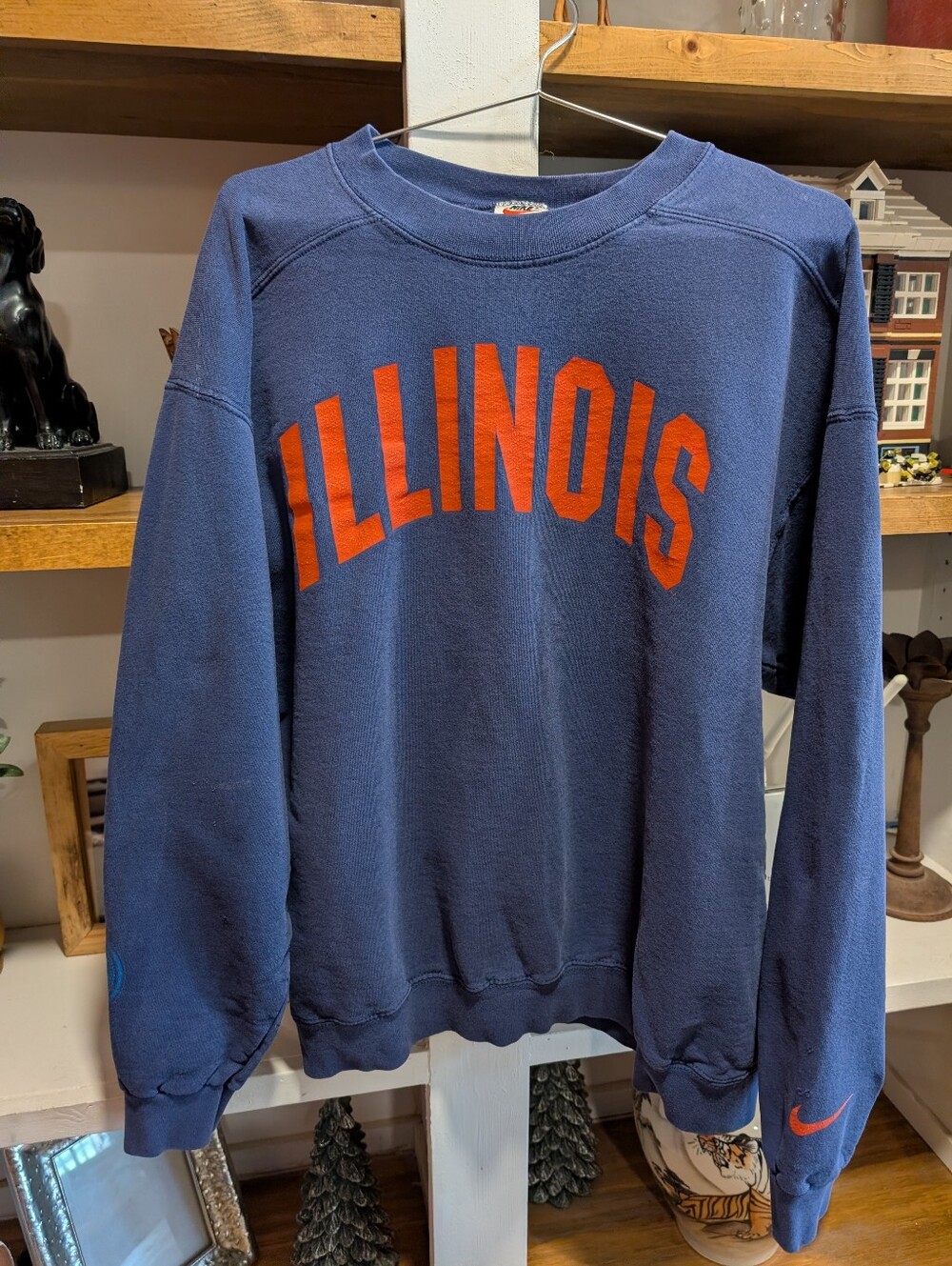 Vintage Nike Illinois Blue Pullover Screenshot Size Medium READ